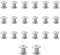 JJWNMLL Lot de 20 vis Chicago M5x7mm Chicago Vis de reliure Chicago Rivet à clous en métal Vis Chicago à tête cruciforme pour ceinture en cuir Bricolage Livre de scrapbooking - Argenté