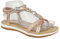Ladies Strappy Sandals Women Elastic Diamante Sandals Women Flat Sandals Ladies Beach Shoes Ladies Open Toes Sandals Size UK 3-8 (Rose Gold, UK Numeric, 4)