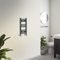 Warmehaus Towel Radiator 600 x 300mm Grey Contemporary Bathroom Towel Rail - Straight