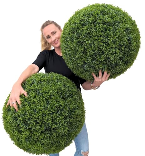365 Curb Appeal 23 XL Topiary Balls (Better Than A Boxwood, 2 Topiary Balls (4 Halves))