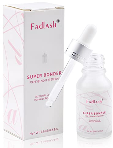 Fadlash Lash Bonder Pour Les Extensions de Cils 15ml Accélérateur de Collecte de Scellant Pour Le Bond Extension Bonder Sceller Réduit l'irritation Augmenter La Rétention de Lash Jusqu'à 30%