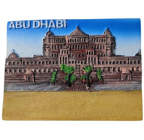 Kühlschrankmagnet, Abu Dhabi, Arabische Emirate, 3D-Souvenir, Reise-Kühlschrank, Dekoration, Magnetaufkleber, Bastel-Kollektion