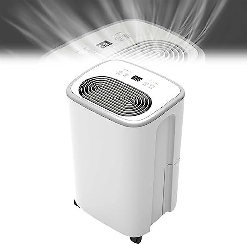 ZWQOZ Deshumidificador portátil Compacto, deshumidificador silencioso, Funciones Inteligentes de Apagado automático, for habitación, Dormitorio, baño, Armario, sótano, Oficina, Garaje, RV