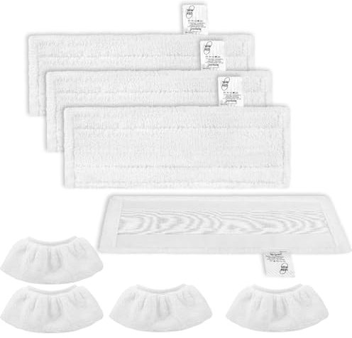 KEEPOW Power-Reinigungs-Set,8 Mikrofaser-Putzmeister für Kärcher Dampfreiniger, passend für EasyFix SC 1, SC 2, SC 3, SC 4, SC 5 (4 Boden-Düse + 4 Hand-Düse)