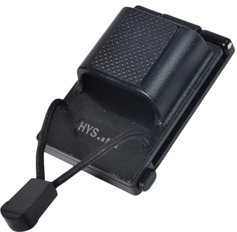 HYS Supporto per walkie talkie per cinture da 25-58mm(0.98-2.28“), supporto per radio, clip per cintura compatibile con gilet Molle, cinture di servizio, Nero, alla moda