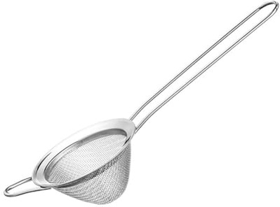 Persistence Petite Passoire en Acier Inoxydable à Mailles Fines, Mini Passoire à Cocktail pour Cocktails, Thé, Herbes, Café et