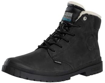 Palladium Men's SP20 Cuff Leather WP Boots, Black, 8 UK