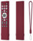 Silicone Remote Case Protective Cover Sleeve for Hisense ERF6A80 ERF6G80H ERF6F80H for Hisense Class A7 U8 Series 4K for Google TV Remote Anti-Slip Soft Skin Protector with Lanyard (Burgundy)