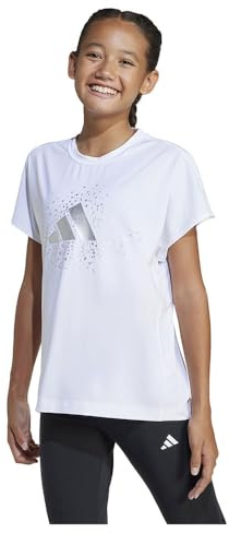 adidas Winter-T-Shirt für Mädchen, Weiß, 5-6 Jahre, weiß, 5-6 Jahre