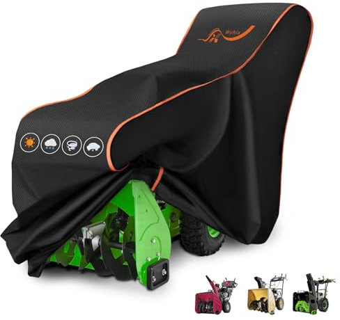 Schneefräsenabdeckung, 600D Schneefräsenabdeckung, wasserdicht, für den Außenbereich, strapazierfähig, Universalgröße, passend für 147 cm L x 86,4 cm B x 139,7 cm H