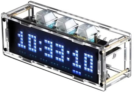 Agmoctz RGB Ambient Light with Mechanical Keycap Clock Support Timer 3 X 6 Color Lighting Effect Wifi Connect Mobile Phone PC