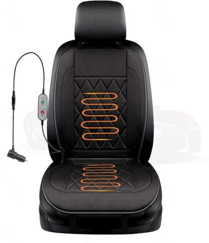 Generisch Sitzpolster Auto Vordersitze, Winter 𝐒𝐢𝐭𝒛𝒉𝐞𝐢𝒛𝐮𝒏𝒈 𝐀𝐮𝐭𝐨 Universelles Auto Equipment Geschenk,Meine Herren 1 Stück,F-12v/24v