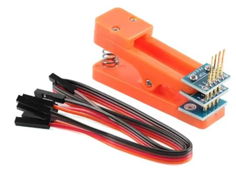 Agmoctz PCB Clip Teststand 2,54 mm Abstand Klemme Brenn Vorrichtung Probe Pogo Pin Kabel Downloader Programm Brennen 4P 5P 6P 4p