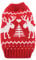 Deggodech Niedlich Welpe Hunde Strickpullover Weihnachten Hundemantel mit Weihnachts Elch Sweater für Winter Weihnachten Haustier Katze Pullover Hunde Strickjacke Warme Bekleidung Red & Weiß (M)