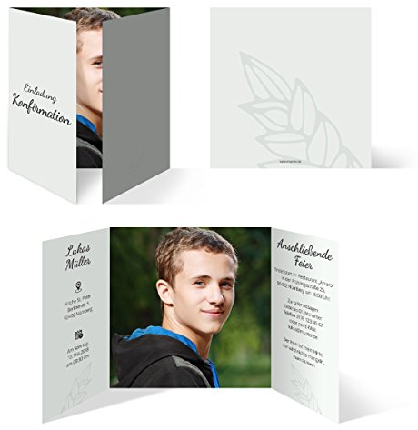 30 x Konfirmation Einladungskarten Konfirmationseinladungen Konfirmationskarten - Reiche Ernte