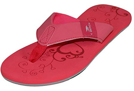 MADSea Damen Zehenstegpantolette Beach Woman | Zehentrenner Flip Flop Thong Sandale Badelatschen | Sommer Strand, rot/multi, 40 EU