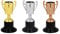 S.B.J - Sportland Kinder Pokal | Mini Pokal | Party Pokal auch als Medaille verwendbar, Größe 10 cm, Bronze