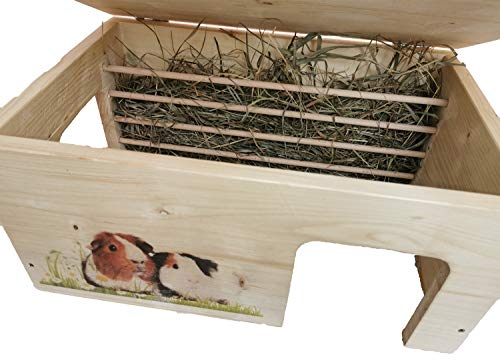 Meerschweinchenhaus Nagerhaus mit Heuraufe XL