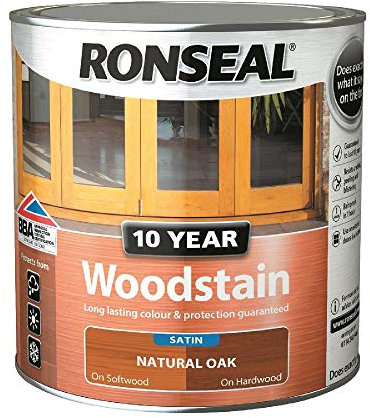 Ronseal Trade 10yr Woodstain - Natural Oak - 2.5L