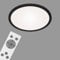 Briloner Leuchten - LED Panel, Deckenleuchte dimmbar, inkl. Fernbedienung, Farbtemperatursteuerung, Nachtlicht, 24 Watt, 2.200 Lumen, Weiß-Schwarz, Ø40cm, 7168-015