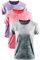 Damen Sport T-Shirt 3er Pack Funktionsshirt Laufshirt Fitness Shirt Trainingsshirt Kurzarm Rundhals Atmungsaktiv Schnelltrocknendes für Running Workout Gym (Gray+red+Violet, XL)