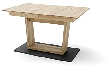 möbelando Cuba Esstisch Massivholztisch Wildeiche mit Durchgehender Lamelle geölt, ausziehbar mit Synchronauszug von 140 auf 190 cm