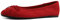 Feversole Ballerina Pelle Scamosciata Colorata con Cuscino in Memory Foam per amaretti da Donna Rosso Taglie 39