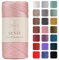 Sensy Premium 2 mm 230 Meter Polyester-Seil, 100% Polypropylen-Kordel Makramee-Kordel 2 mm Häkeltasche Kordel Makramee Seil Häkelgarn Geschenk für Strickwaren (Rosa)