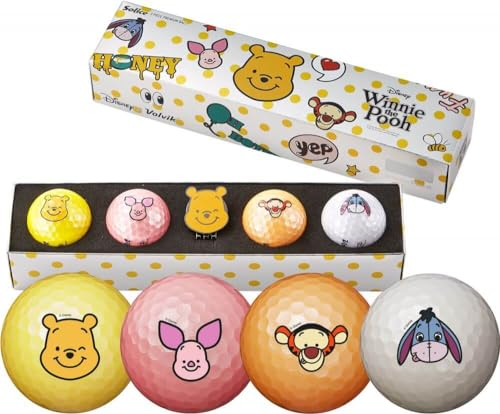 Volvik Solice Disney Pooh Pack, Yellow/Pink/Orange/White, One Size