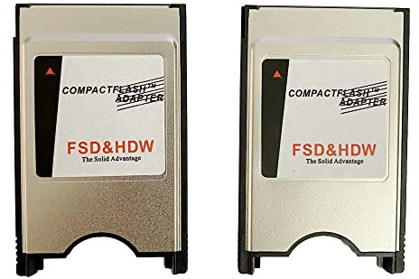 Compact Flash Memory Card Adapter PCMCIA Ata Adapter PC Adapter Reader CF Type I to PCMCIA (2 Pack)