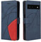 CXTcase Funda Cartera para Google Pixel 6, FuncióN Kickstand Cubre con Google Pixel 6, Funda con Tapa Google Pixel 6, Funda Movil Carcasa PU Cuero, Negro