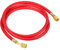 PATIKIL 1/4 SAE Refrigerante Ricarica Flessibile, 4.9ft 800PSI HVAC Flessibile per Aria Condizionatore Collettore Manometro Refrigerazione Manutenzione, Rosso