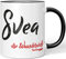 JUNIWORDS Tasse, Svea, die Wundervolle, Schwarz (5301060)