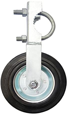 Fenteer Torrad 15,2 cm, einfach zu installierender Gummi, verhindert das Ziehen des Tors, robuste Rahmen, unterstützt Lenkrollen, Torlaufrolle für Zauntor