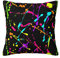 Kissenbezug 45X45Cm Glow In Dark Splatter-Neon Zierkissen Retro Zierkissenbezüge Dekorativen Kopfkissenbezug Für Garten, Sofa, Sommer