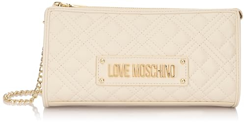 Love Moschino Borsa a spalla Donna, Bianco, Taglia unica