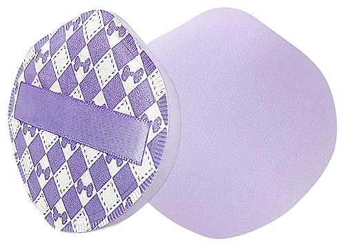Großer Make-up-Schwamm, weicher Make-up-Beauty-Mixer, nasser, trockener Foundation-Schwamm, wiederverwendbare Make-up-Schwämme für flüssige Foundation, Creme, loses Puder, Concealer-Make-up (lila)