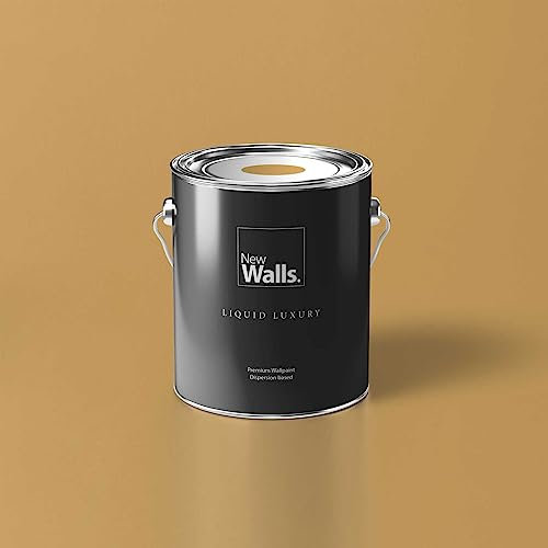 New Walls Premium Peinture murale Orange Miel Liquid Luxury Peinture émulsion d'intérieur - 5 L