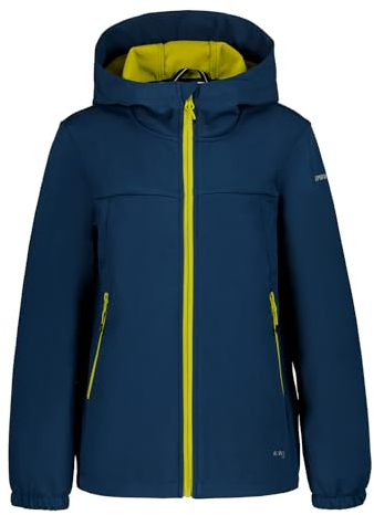 ICEPEAK Softshelljacke Kinder Konan Jr mit Kapuze, Farbe:Dunkelblau, Kinder Größen:140