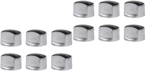 Hemobllo 12pcs Replacement Stove Ignition Button off Knob for Gas Stove Metal Hob Knob Easy Install Zinc Alloy Concave Design Fit