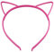 SYSUII Lot de 12 serre-têtes avec oreilles de chat - En plastique - Pour femmes et filles - Pour la vie quotidienne et les fêtes - Rose vif