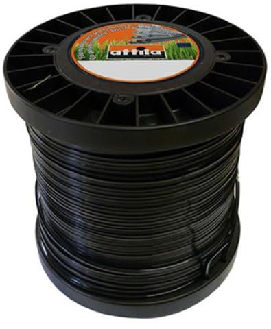 Filo Nylon Resistente Flessibile Rotolo Ricambio decespugliatore in Bobina Attila (Sezione Quadra 3,0 mm. x 175 m.)