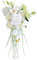 Fouriding Hochzeit Blumenstrauß für Braut,Wasser Tropfen Wasserfall Brautstrauß künstliche Blumen halten Blumen für Zeremonie Jahrestag Hochzeit Dekoration (Weiß Grün)