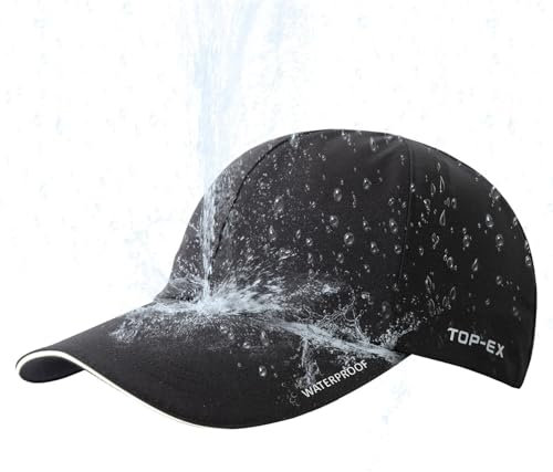 TOPEX XL/XXL wasserdichte Baseball Cap Herren Damen Running Cap Basecap Sports Golf Cap - Sonnenschutz Regenschutz Faltbar Leicht Navy Blau M/L