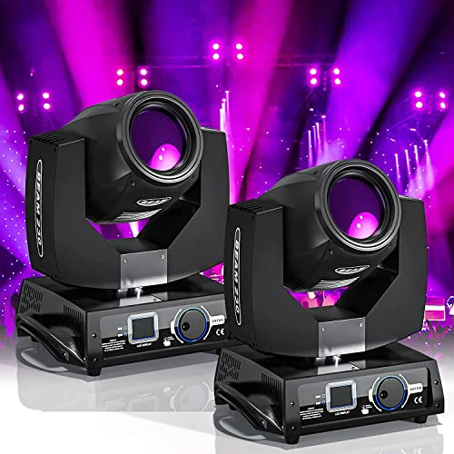 2PCS Cabeza Movil 7R 230W Beam Moving Head RGBW 17 Gobos 14 Colores Iluminacion para Escenarios Bar Fiesta Club Discoteca