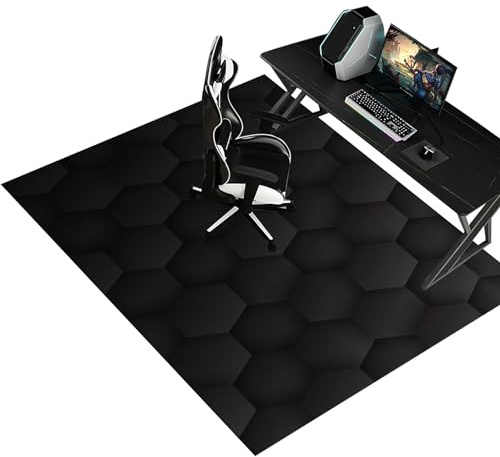 Unterlage Schreibtischstuhl Bürostuhl Unterlage Gaming Teppich für Stuhl | 140 x 180 cm Bodenschutzmatte Gaming Bürostuhl Stuhlmatten für Hartböden rutschfest Computerstuhl Teppiche Waschbar