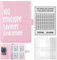 Palmcee 100 Envelope Saving Challenge, Sparbuch für Geld, Geldsparbinder Budget Planner mit A5 Cash Umschläge, Geld Sparen Challenge - Sparen Sie Ganz Einfach 5050 EUR (Rosa)
