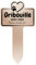 GRAVURE CONCEPT Plaque Funéraire pour Animaux - Stèle Commémorative Personnalisable PVC (Chien/Chat etc) - (Modèle 1 / Beige Texte Noir)
