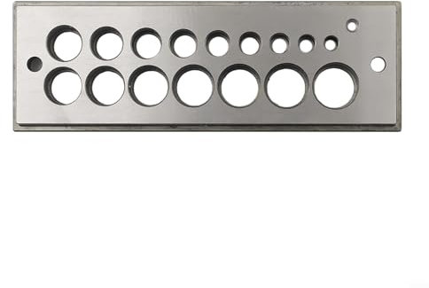 Herramienta para trabajar la madera con placa de acero de 16 agujeros, 4-16 mm de diámetro para madera blanda de pino nogal (métrico)