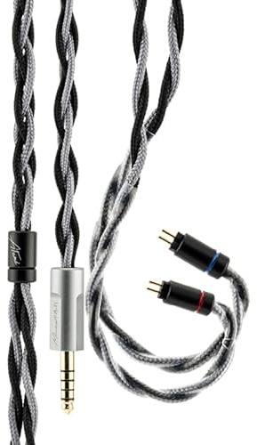 Moondrop Atami Cavo di aggiornamento per cuffie con spina completamente bilanciata da 4,4 mm senza microfono (0,78 mm 2 pin)